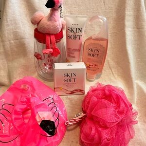 Avon Skin So Soft Pink Gift Bundle